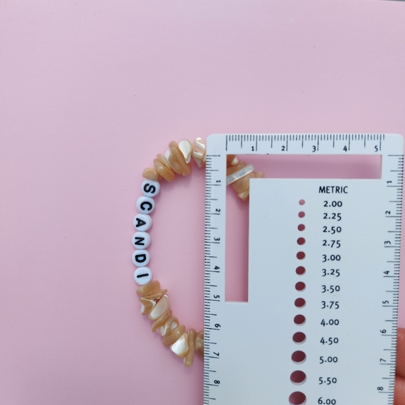 'Scandi' Mother of Pearl Handmade Bracelet - Picture 4 of 5